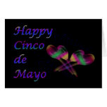 Cinco feliz de Mayo con maracas Tarjeton