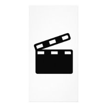Cine de la chapaleta de la película plantilla para tarjeta de foto
