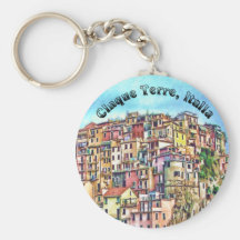Cinque Terre, Italia Llaveros Personalizados
