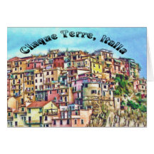 Cinque Terre, Italia Tarjeton