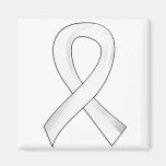 Cinta 3 de la perla del cáncer de pulmón imanes  