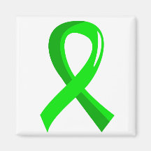 Cinta 3 de la verde lima de la distrofia muscular imán de frigorífico