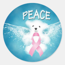 Cinta blanca del rosa del oso de peluche del ángel etiquetas  