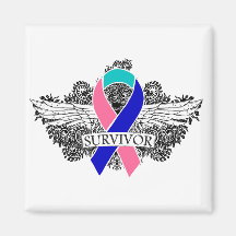 Cinta coa alas del SUPERVIVIENTE del cáncer de tir Imanes