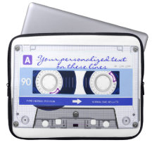 Cinta de casete - azul - manga portátil