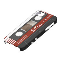 Cinta de casete iPhone 5 funda