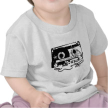 Cinta de casete retra a partir de los años 80 camiseta