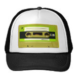 Cinta de casete retra de la verde lima gorros  