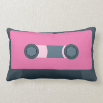 Cinta de casete retra rosada almohadas