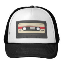 Cinta de casete - rojo de la puesta del sol gorra