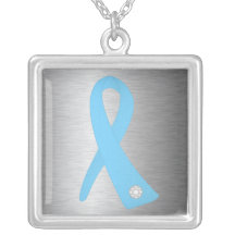 Cinta de la conciencia del cáncer de próstata pendientes personalizados