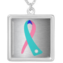 Cinta de la conciencia del cáncer de tiroides collares personalizados
