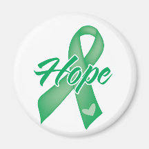 Cinta de la esperanza - cáncer de hígado imán de frigorífico