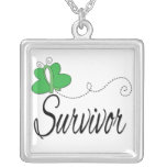 Cinta de la mariposa del superviviente de lesión d joyeria personalizada