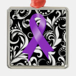 Cinta Deco de Leiomyosarcoma Noir Adornos De Navidad