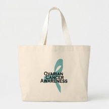 cinta del awarness del cáncer ovárico bolsas