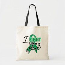 Cinta del cáncer de hígado - lucho como un chica bolsas
