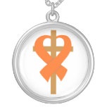 Cinta del corazón de la cruz del cáncer del riñón colgantes