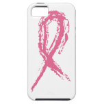 Cinta del rosa de la conciencia del cáncer de pech iPhone 5 fundas