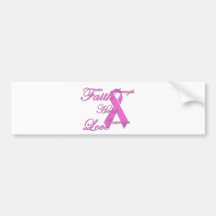 Cinta del rosa de la conciencia del cáncer de pech etiqueta de parachoque