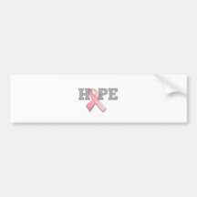 Cinta del rosa de la conciencia del cáncer de pech etiqueta de parachoque