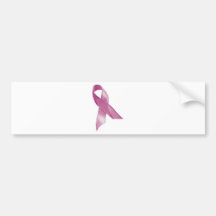 Cinta del rosa del cáncer de pecho etiqueta de parachoque