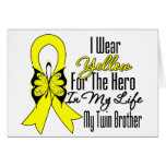 Cinta del sarcoma mi héroe mi Brother gemelo Felicitación