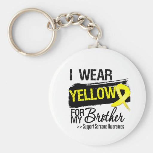 Cinta del sarcoma para mi Brother Llavero Personalizado