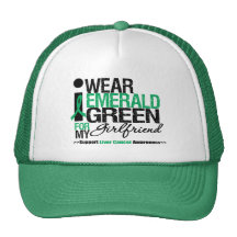 Cinta del verde esmeralda del cáncer de hígado (no gorro