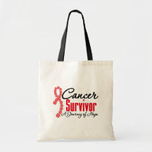 Cinta del viaje de la conciencia del superviviente bolsa lienzo