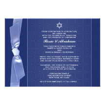 Cinta judía que casa invitaciones planas anuncio personalizado