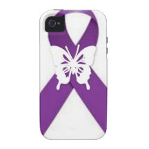 Cinta púrpura [lupus] Case-Mate iPhone 4 carcasas