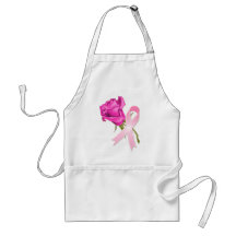 Cinta rosada con conciencia color de rosa del cánc delantales