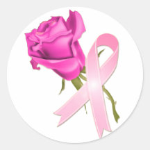 Cinta rosada con conciencia color de rosa del cánc pegatina