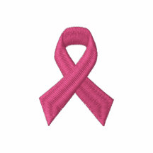 Cinta rosada - conciencia del cáncer de pecho polo enbordado