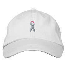 Cinta rosada de la conciencia gorra de beisbol