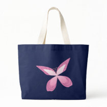 Cinta rosada de la mariposa bolsas