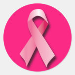 CINTA ROSADA DEL CÁNCER DE PECHO PEGATINA