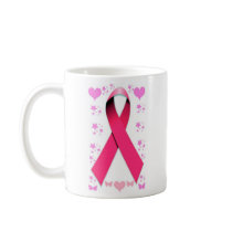 Cinta rosada - esperanza, amor, y cuidado tazas