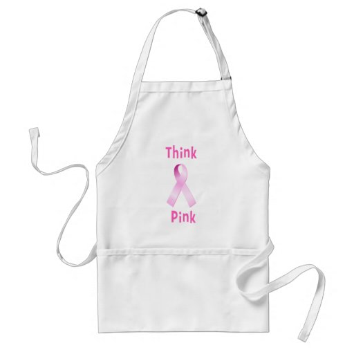 Cinta rosada - rosa de Thnk Delantal