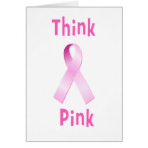 Cinta rosada - rosa de Thnk tarjetas