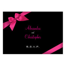 Cinta rosada RSVP Minicard Plantillas De Tarjetas De Visita