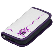 Cintas y folio púrpuras/violetas del carrito de la organizadores