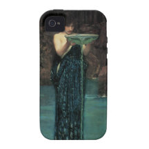 Circe Invidiosa, Waterhouse de JW, Victorian del v iPhone 4 Funda