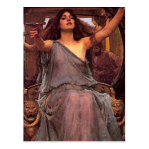 "Circe que ofrece la taza a Odiseo " Tarjeta Postal