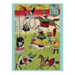 Circo francés grande por Utagawa, Hiroshige Tarjeta Postal