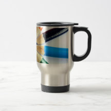 Círculo coloreado del lápiz tazas de café