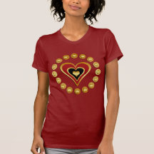 CÍRCULO DE CORAZONES CAMISETAS