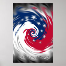 Círculo de Indepedence - vertical borrosa Posters