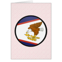 Círculo de la bandera de la calidad de American Sa Felicitación